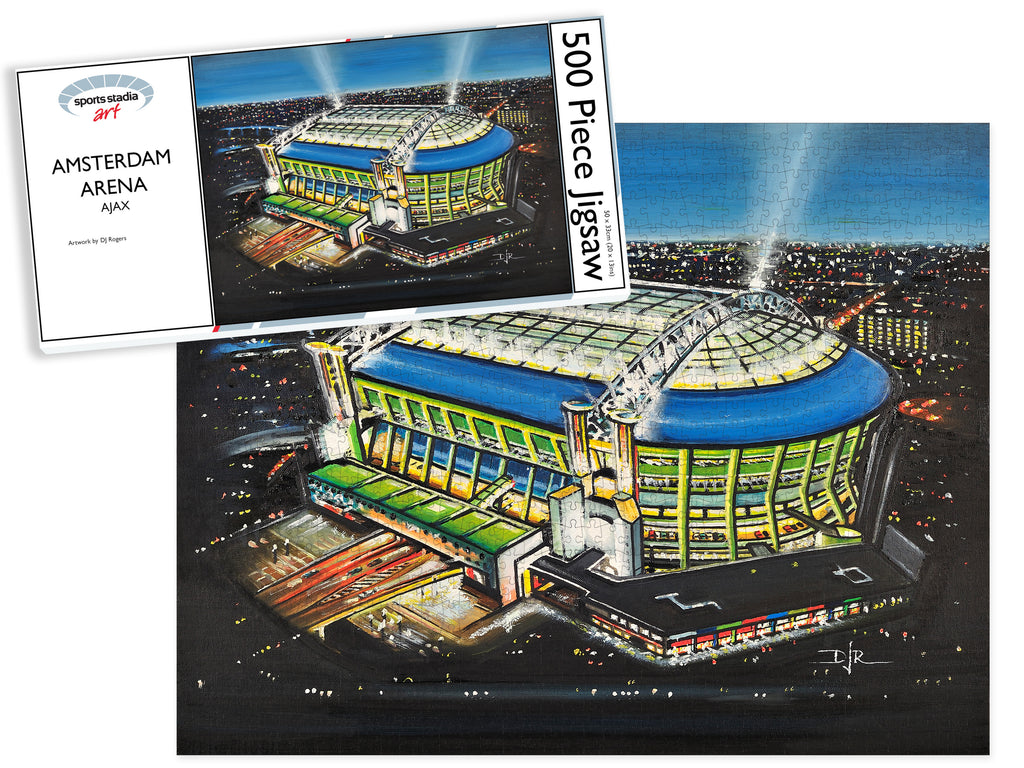 Ajax FC Amsterdam Arena Stadium Art Jigsaw Puzzle