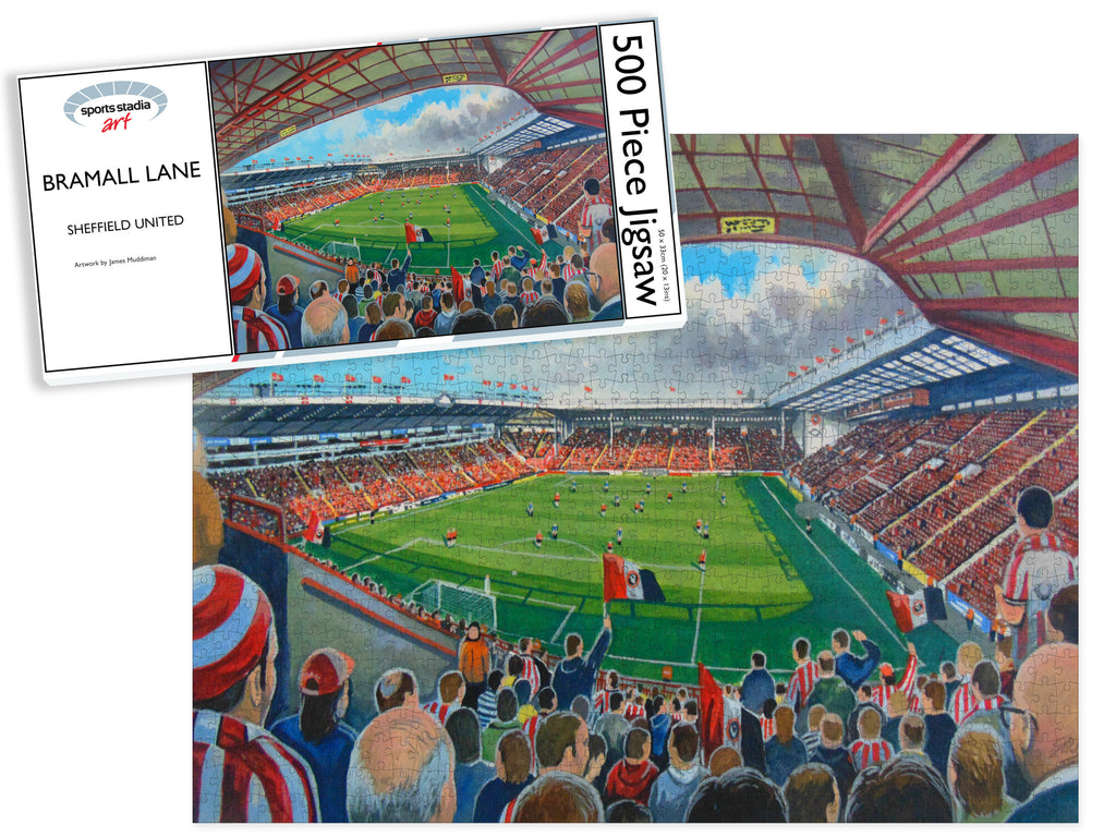 Sheffield United FC Bramall Lane Stadium Art Jigsaw Puzzle