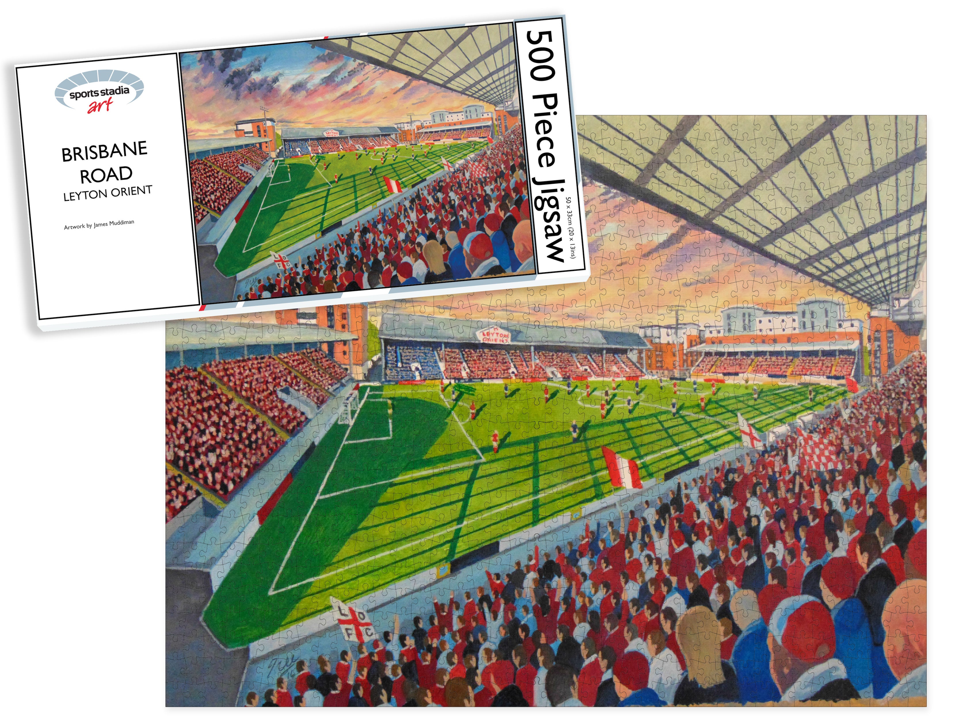 Leyton Orient FC Brisbane Road Stadium Art Jigsaw Puzzle