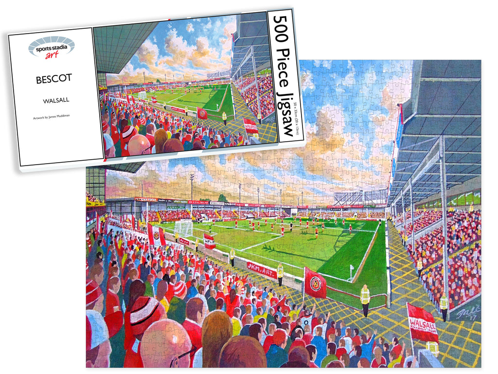 Walsall FC Bescot Stadium Art Jigsaw Puzzle