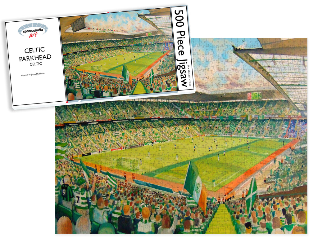 Celtic FC Parkhead Stadium Art Jigsaw Puzzle