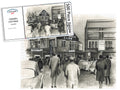 Fulham FC Craven Cottage Stadium Art 'Going to the Match Yesteryear' Jigsaw Puzzle