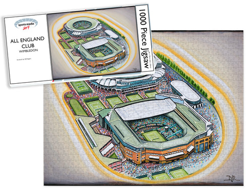 All England Lawn Tennis Grand Slam Stadium Art Jigsaw Puzzle
