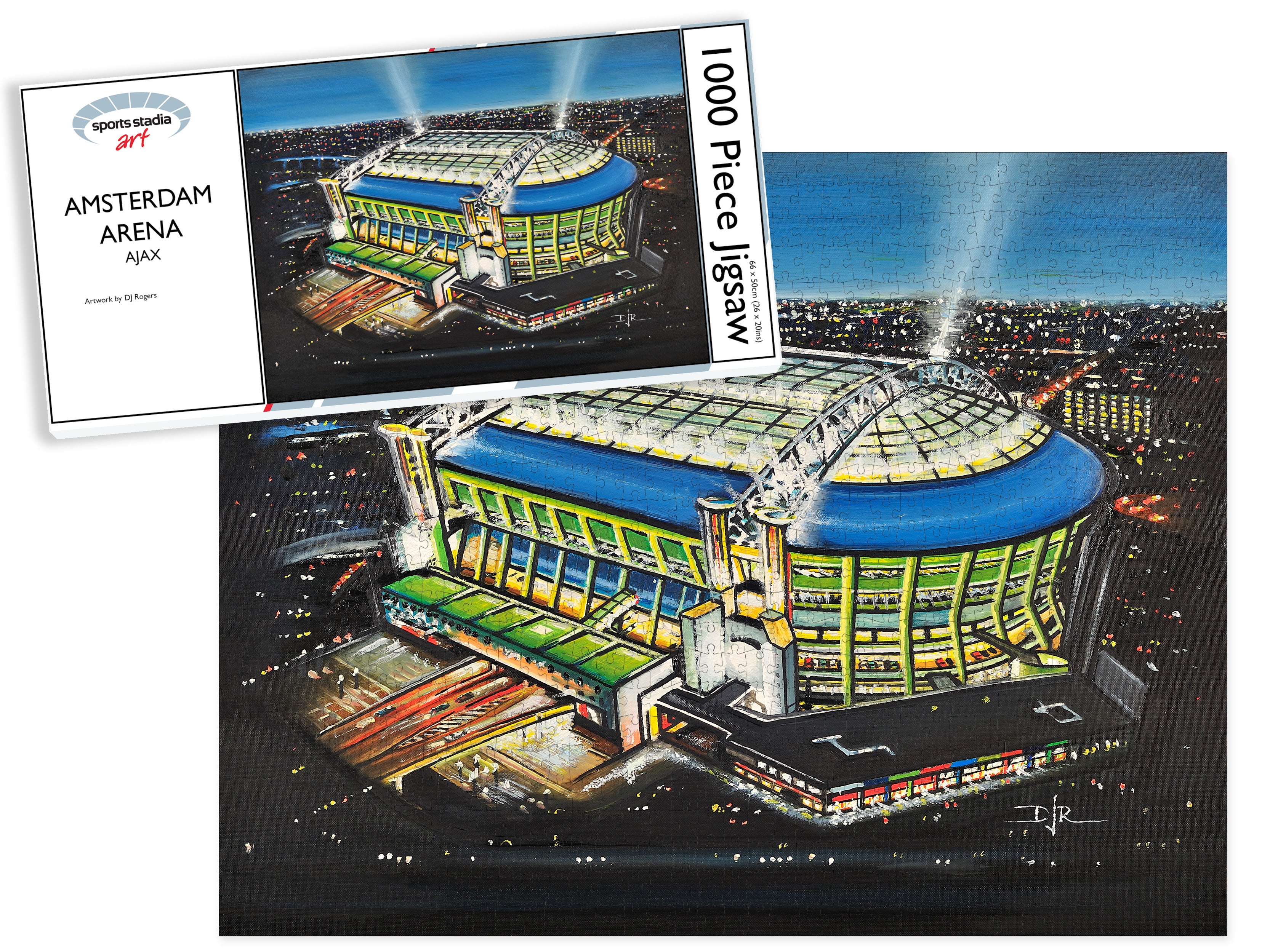 Ajax FC Amsterdam Arena Stadium Art Jigsaw Puzzle