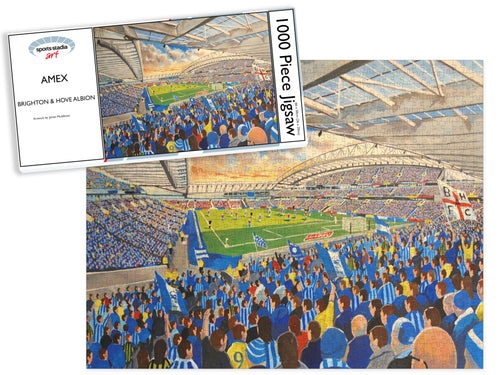 Brighton & Hove Albion FC Amex Stadium Art Jigsaw Puzzle