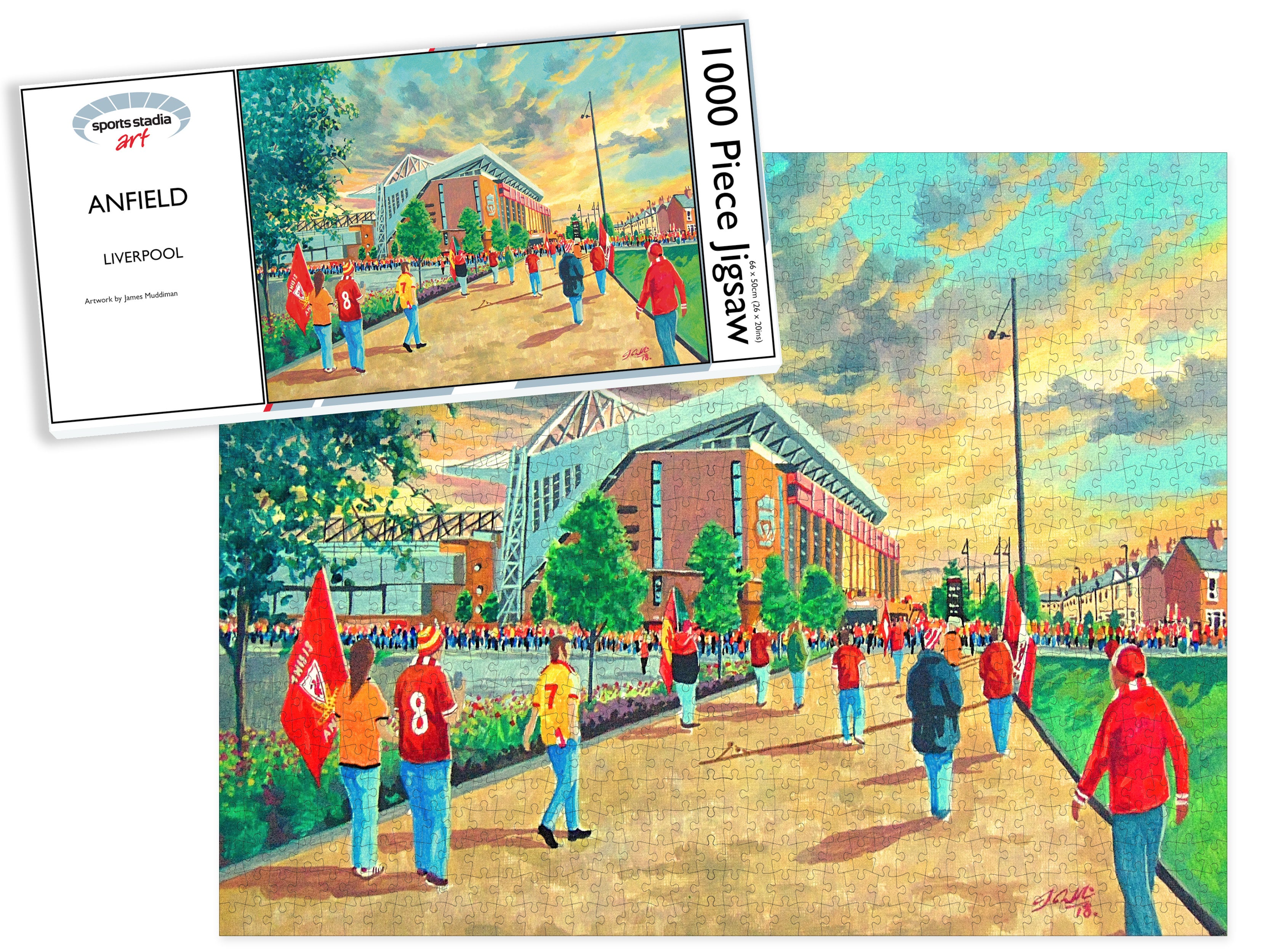 Liverpool FC Anfield Stadium Art 'Going to the Match' Jigsaw Puzzle