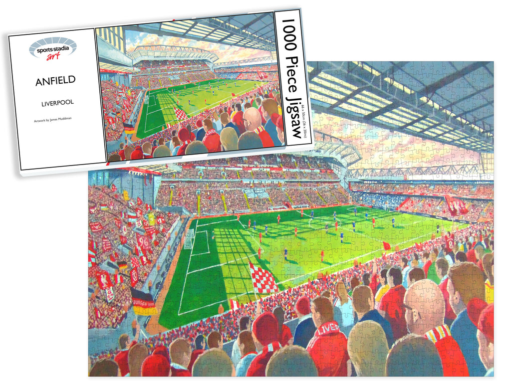 Liverpool FC Anfield Stadium Art Jigsaw Puzzle