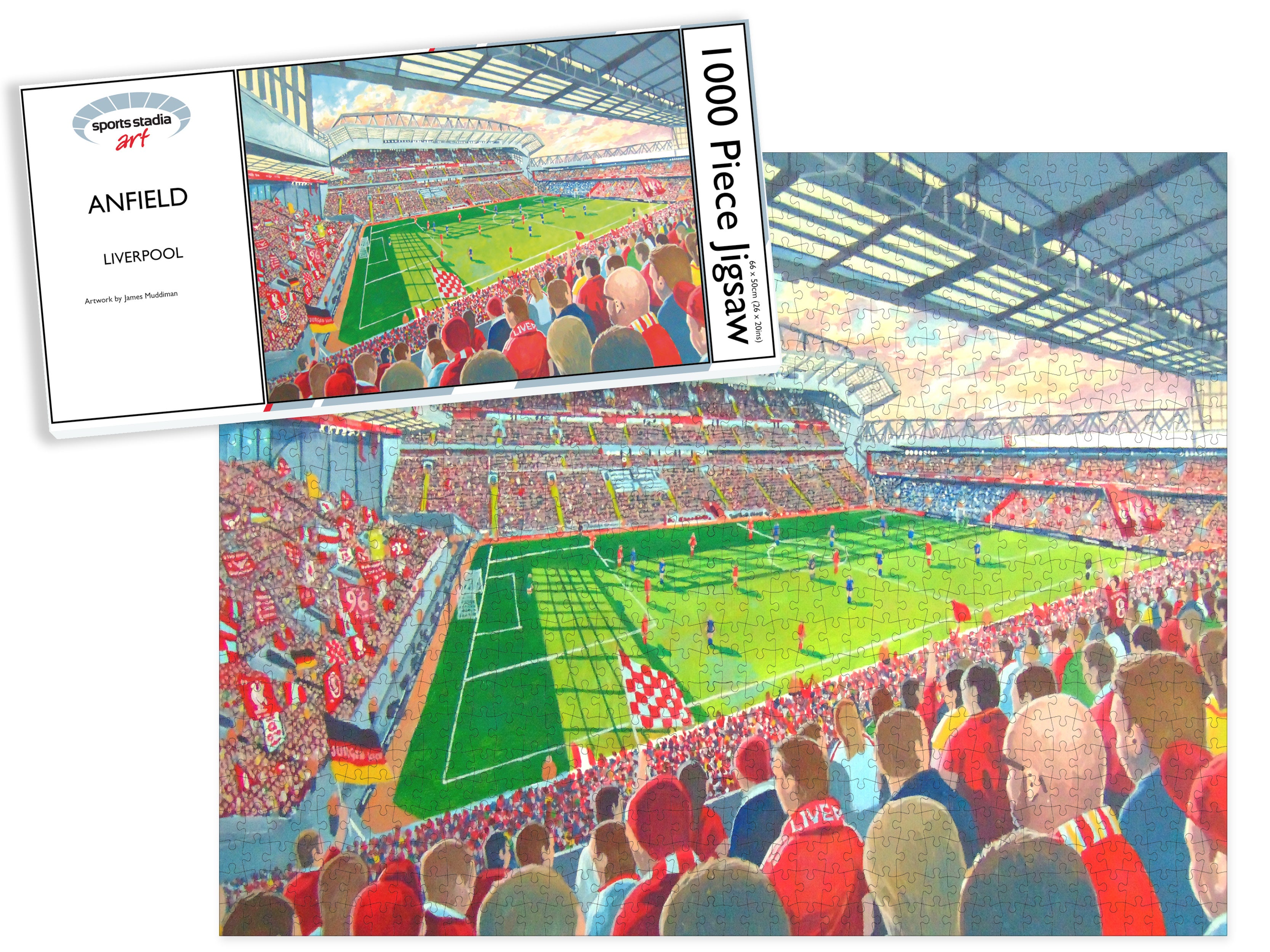 Liverpool FC Anfield Stadium Art Jigsaw Puzzle
