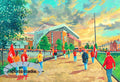 Liverpool FC Anfield Stadium 'Going to the Match' A4 Art Print