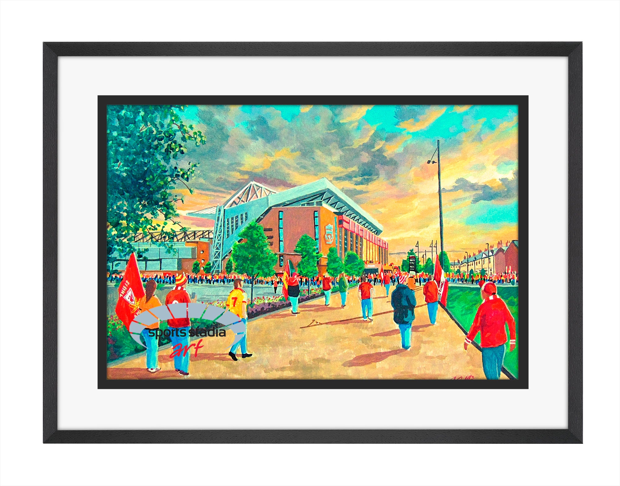 Liverpool FC Anfield Stadium 'Going to the Match' A4 Art Print