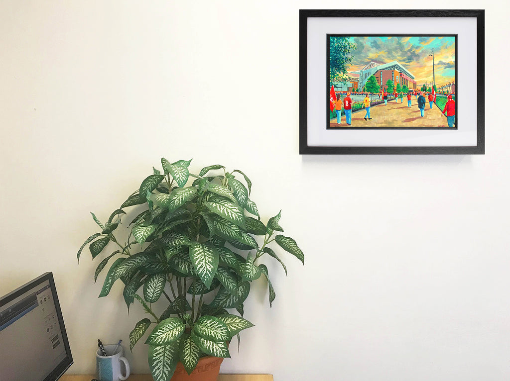 Liverpool FC Anfield Stadium 'Going to the Match' A4 Art Print