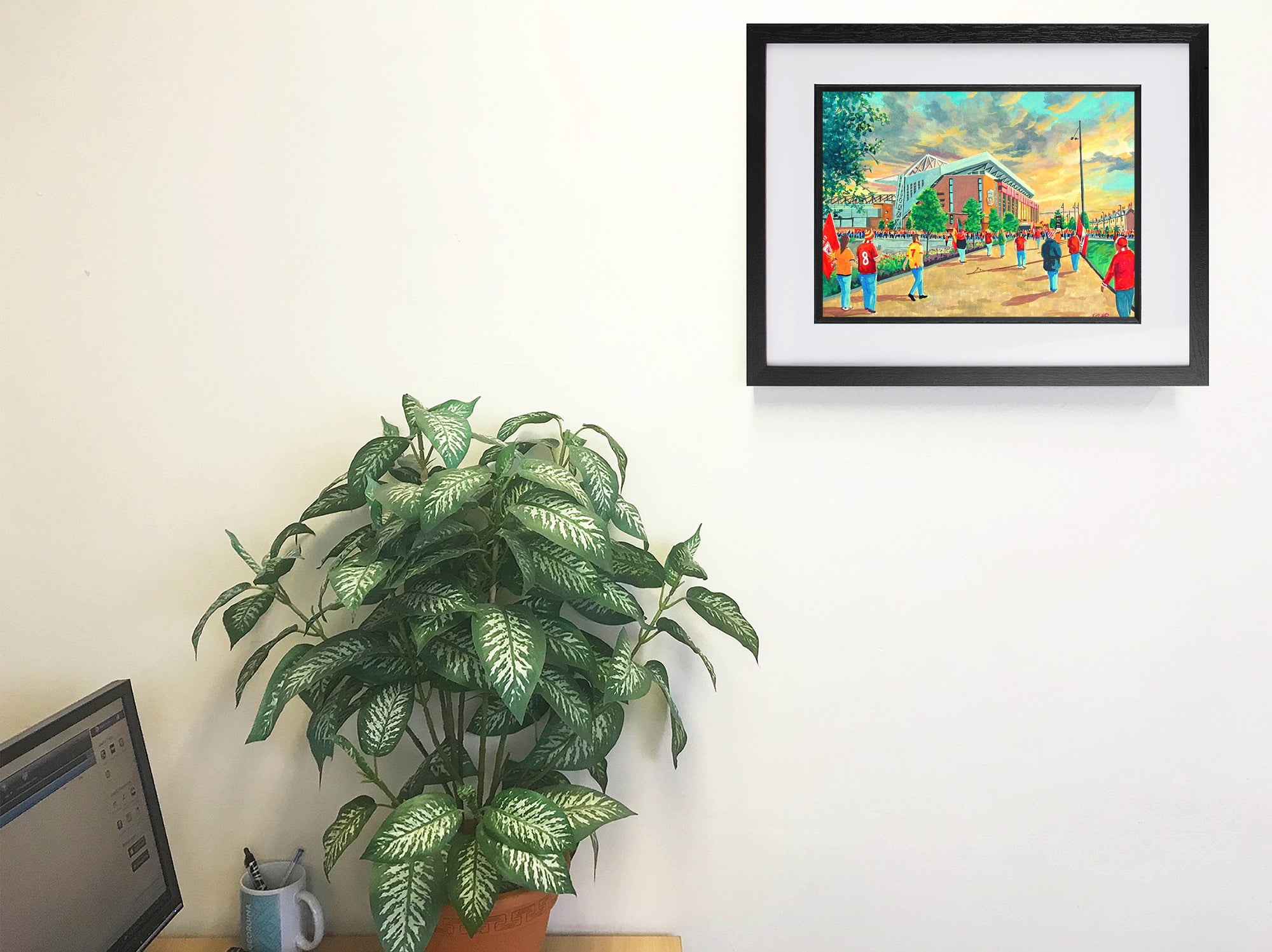 Liverpool FC Anfield Stadium 'Going to the Match' A4 Art Print
