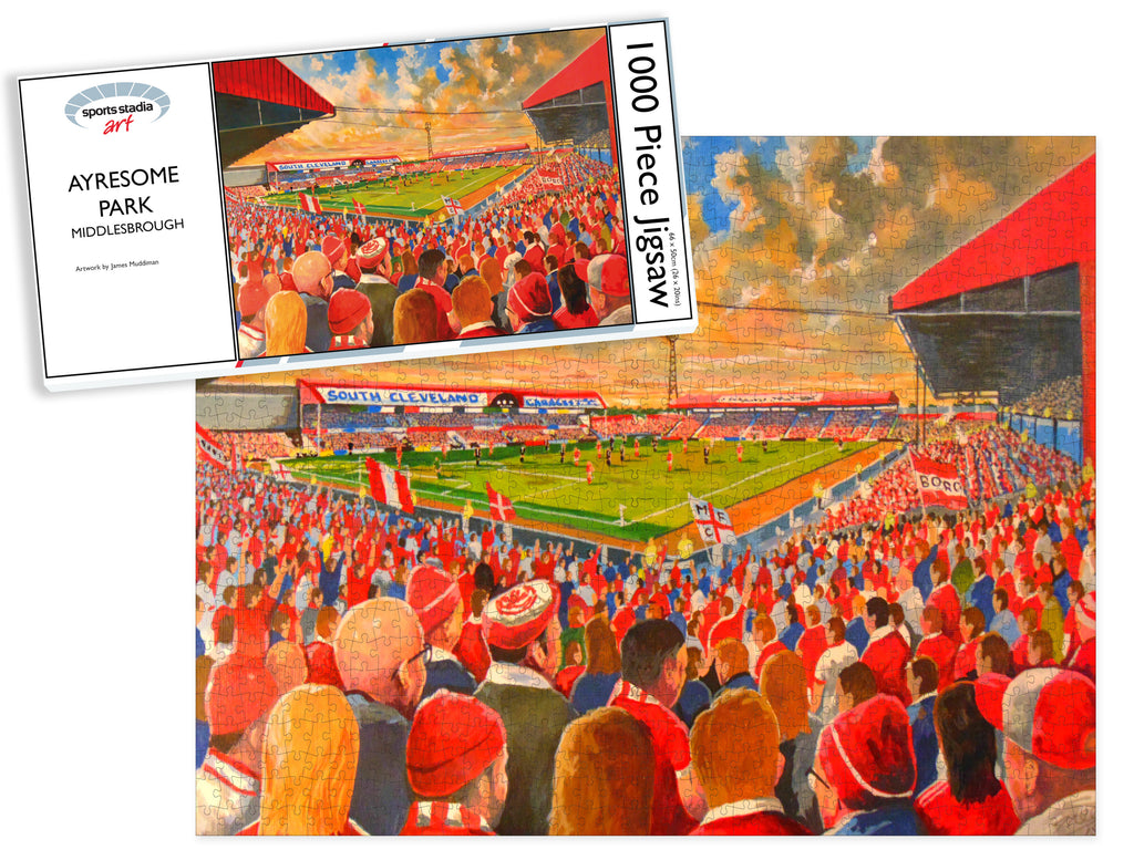 Middlesbrough FC Ayresome Park Stadium Art Jigsaw Puzzle
