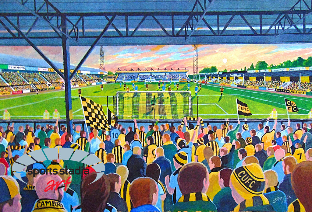 Cambridge United FC Abbey Stadium Wall Art A4 Print