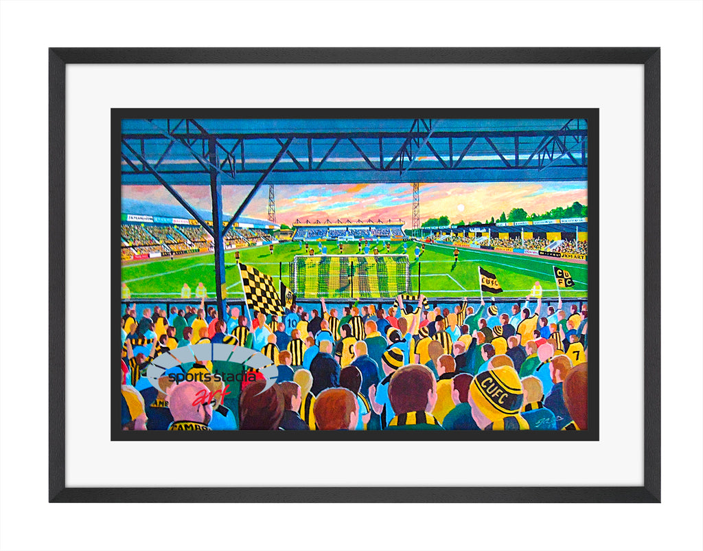 Cambridge United FC Abbey Stadium Wall Art A4 Print