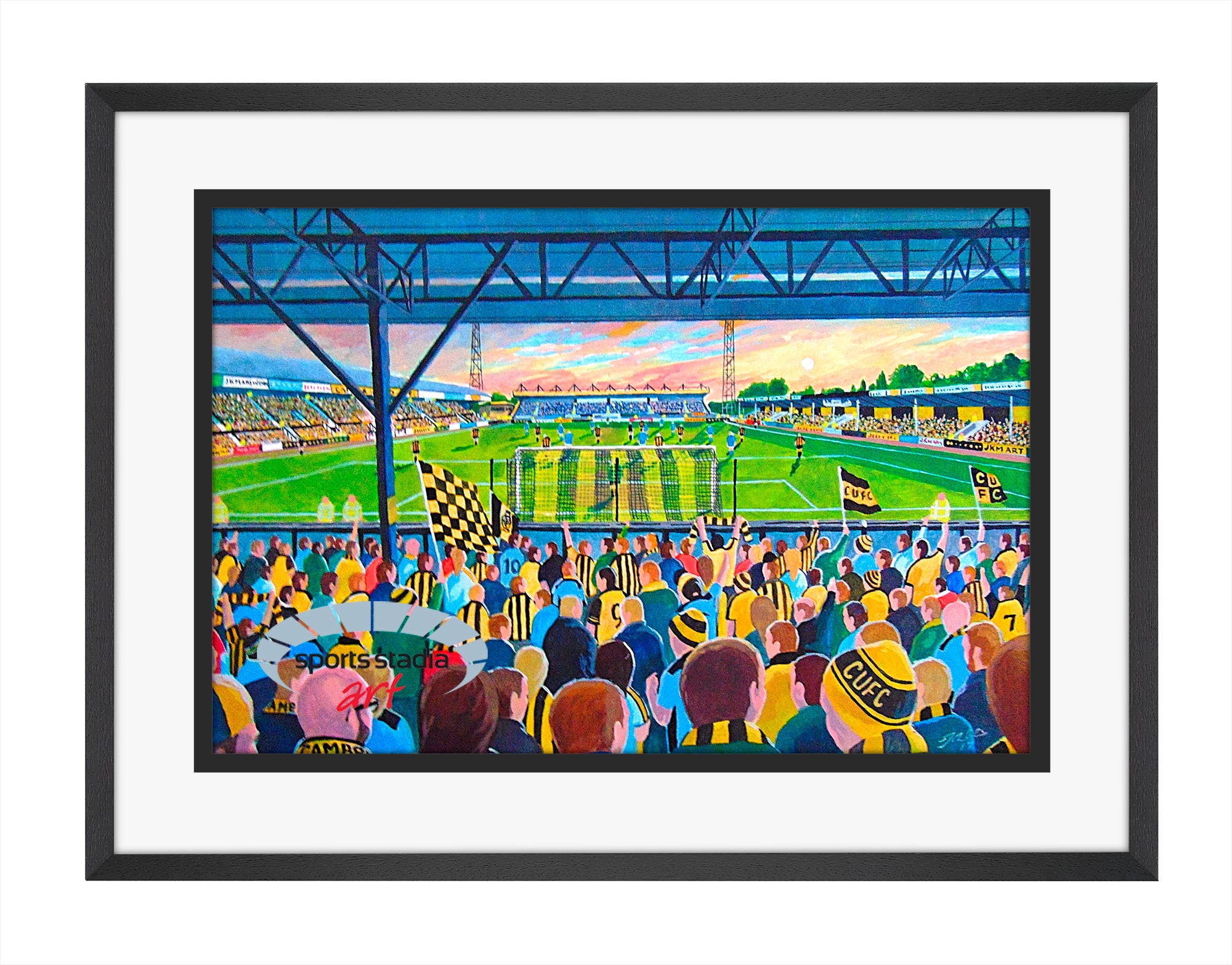 Cambridge United FC Abbey Stadium Wall Art A4 Print