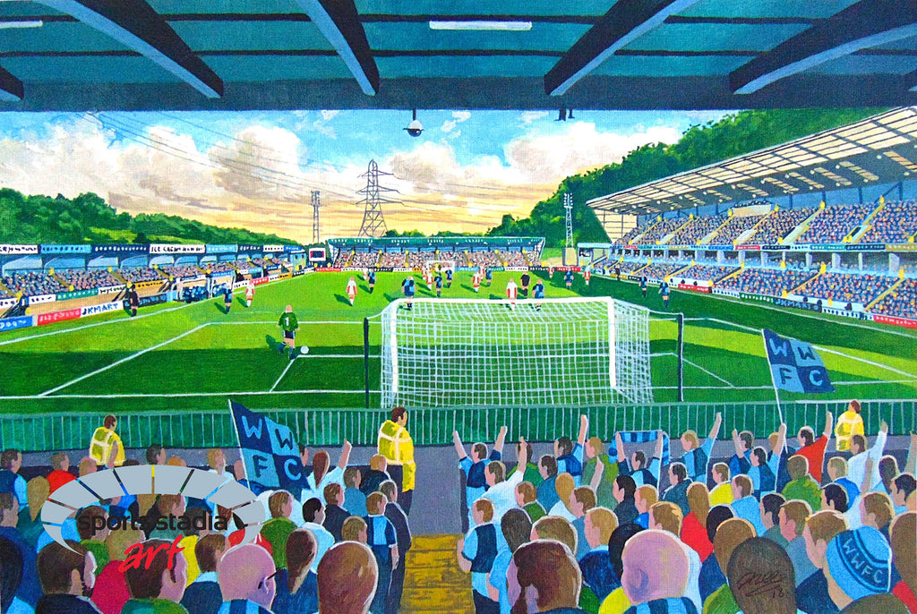 Wycombe Wanderers FC Adams Park Stadium Wall Art A4 Print