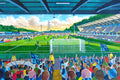 Wycombe Wanderers FC Adams Park Stadium Wall Art A4 Print