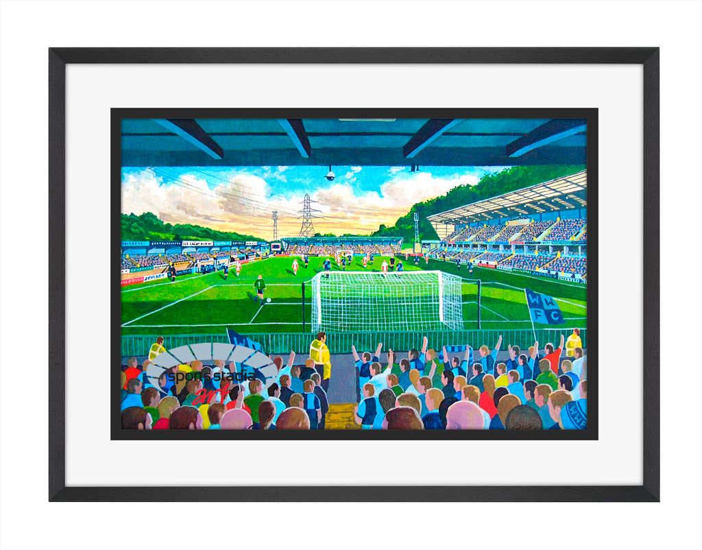 Wycombe Wanderers FC Adams Park Stadium Wall Art A4 Print