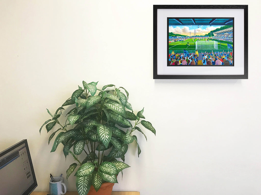 Wycombe Wanderers FC Adams Park Stadium Wall Art A4 Print