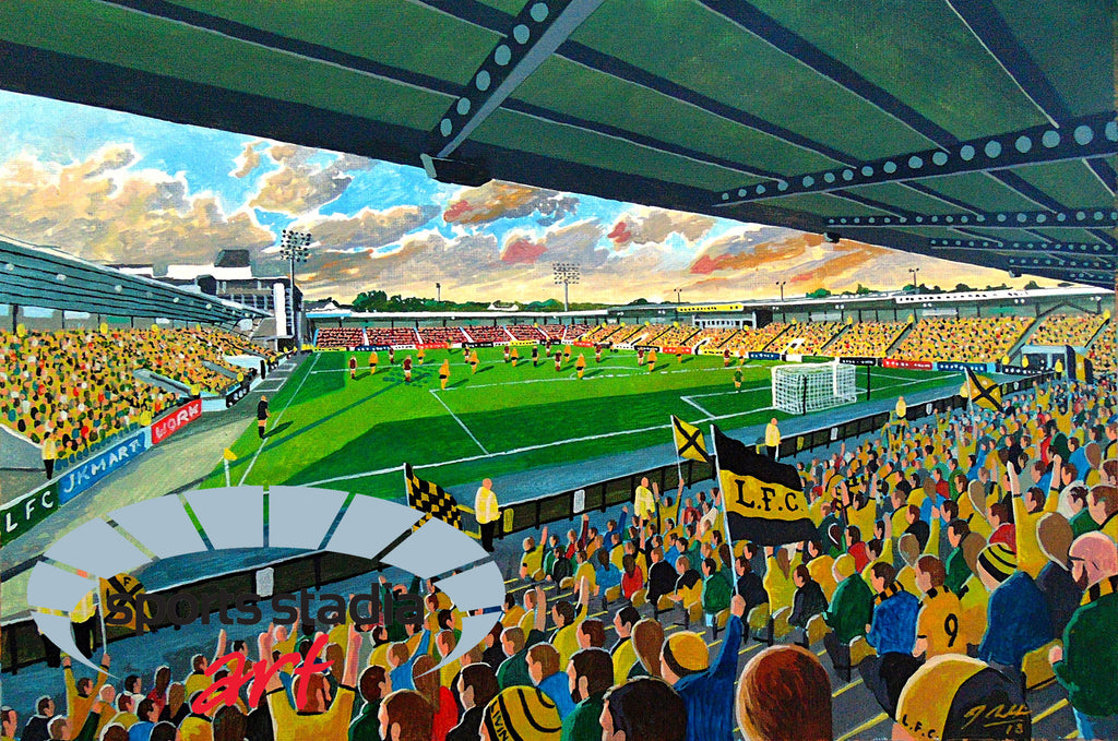 Livingston FC Almondvale Stadium Wall Art A4 Print