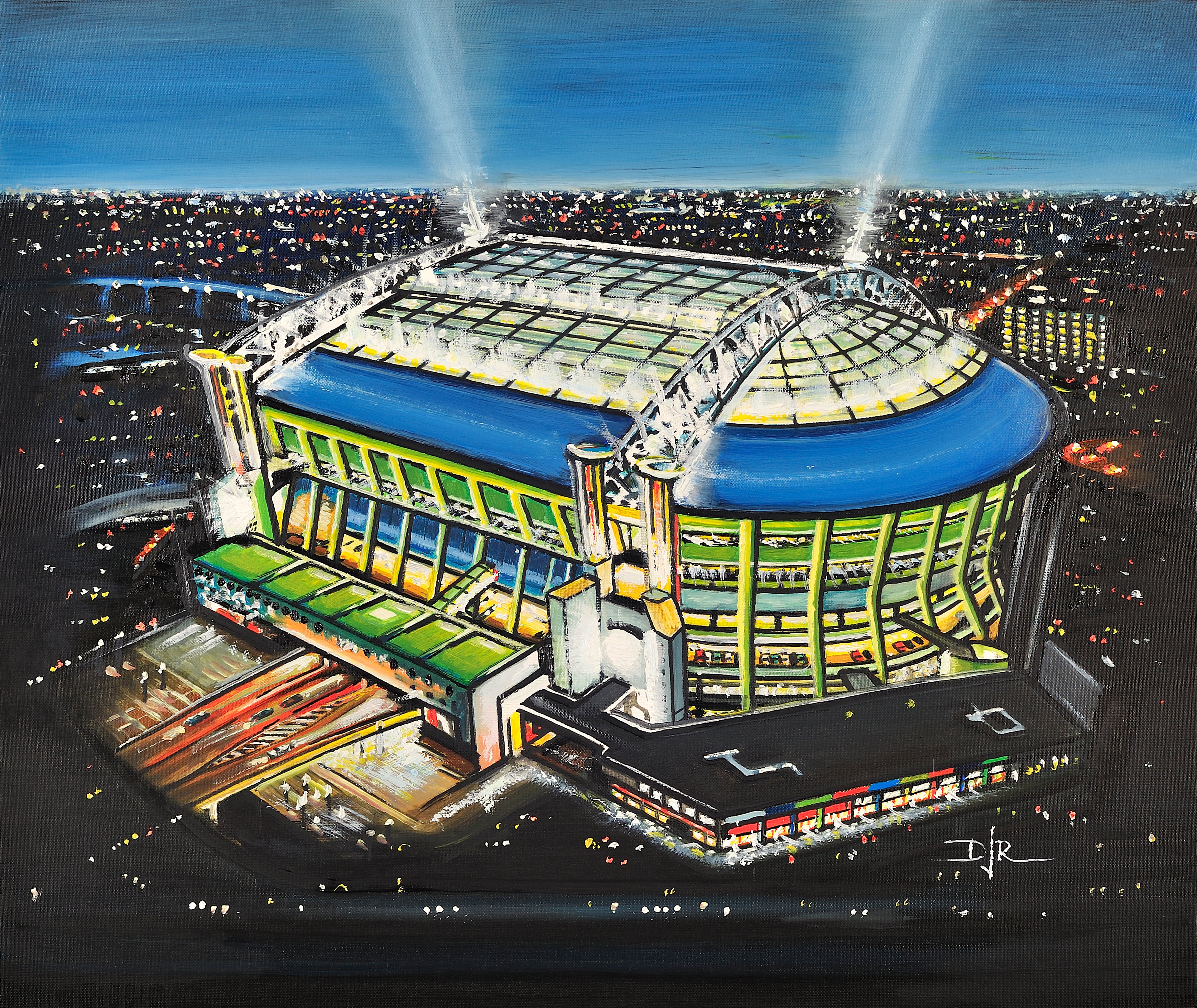 Ajax FC Amsterdam Arena Stadium Art Jigsaw Puzzle