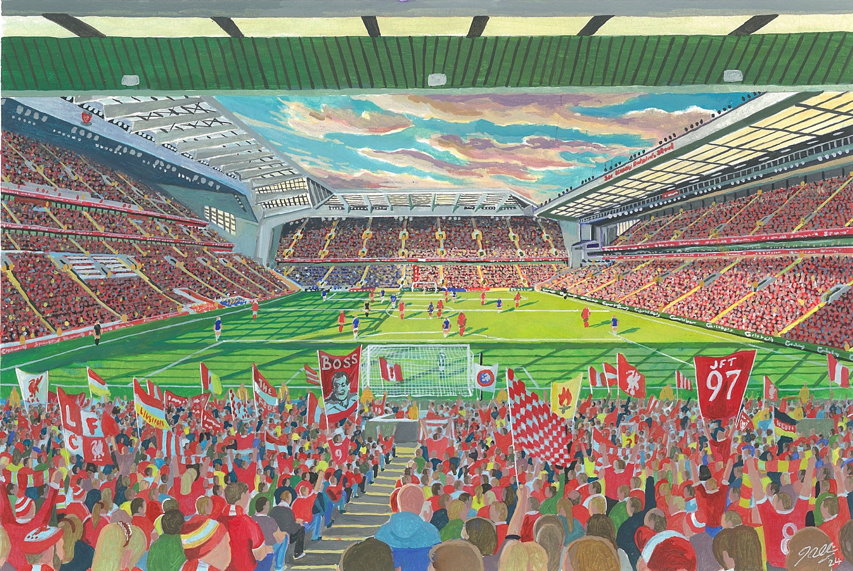 Liverpool FC Anfield Road Stadium Wall Art A4 Print