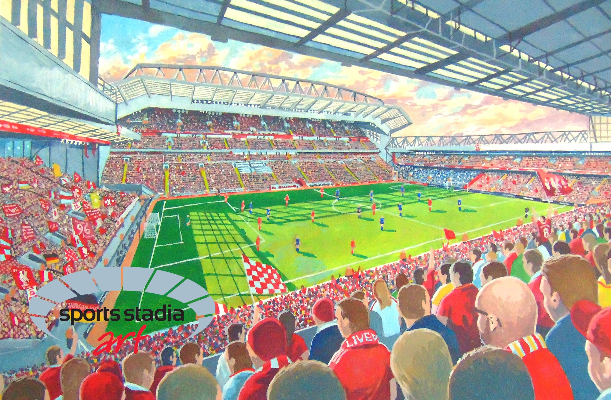 Liverpool FC Anfield Stadium Art Jigsaw Puzzle
