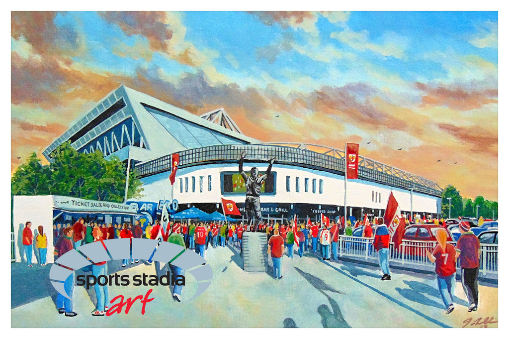 Bristol City FC Ashton Gate Stadium 'Going to the Match' Wall Art A4 Print