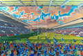 Bristol Bears Rugby Union Ashton Gate Stadium Wall Art A4 Print