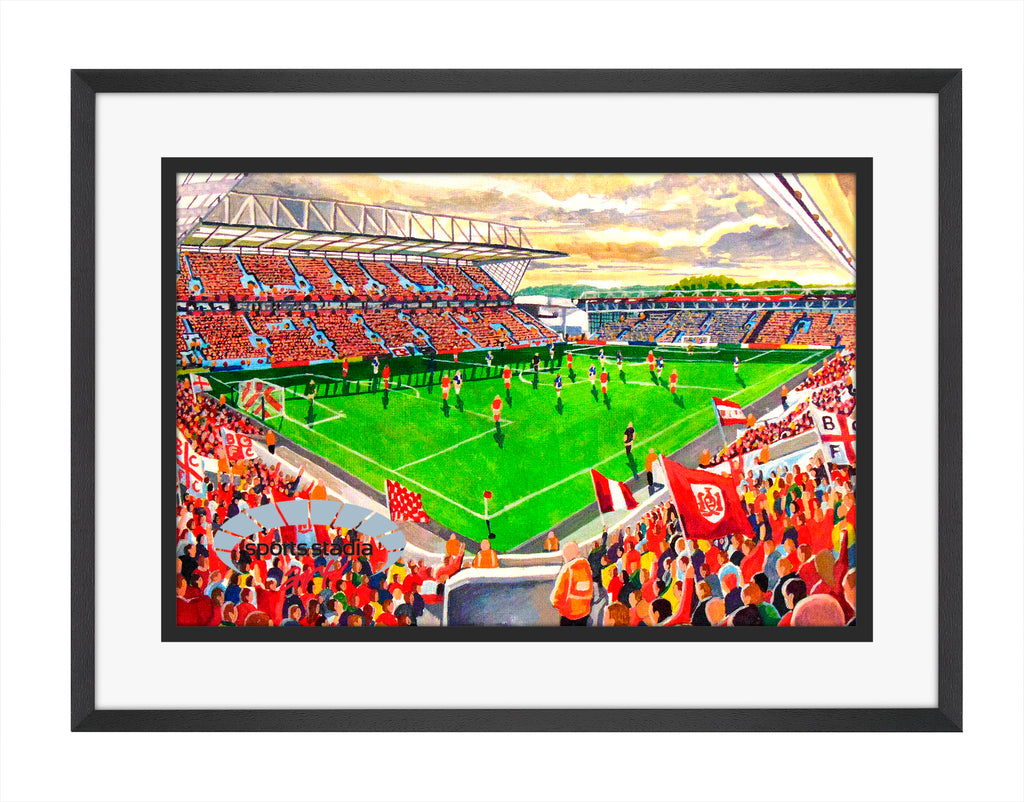Bristol City FC Ashton Gate Stadium A4 Art Print