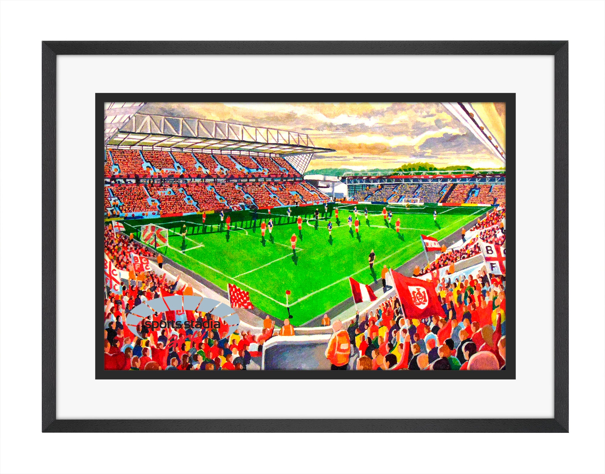 Bristol City FC Ashton Gate Stadium A4 Art Print