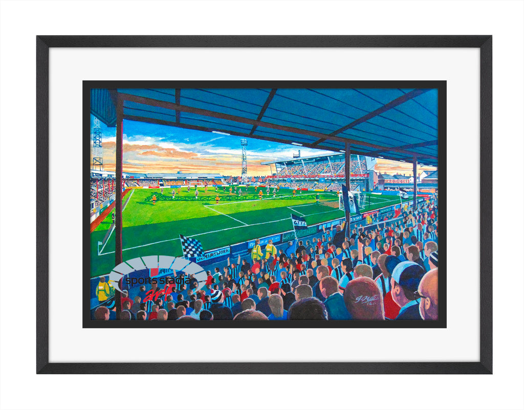 Grimsby Town FC Blundell Park Stadium Wall Art A4 Print