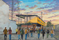 Hull City FC Boothferry Park Stadium 'Going to the Match' Wall Art A4 Print