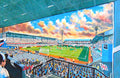 Derby County FC Baseball Ground Stadium Wall Art A4 Print