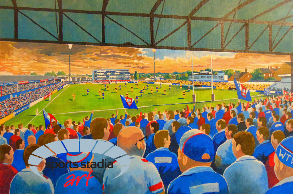 Wakefield Trinity Belle Vue Stadium Wall Art A4 Print