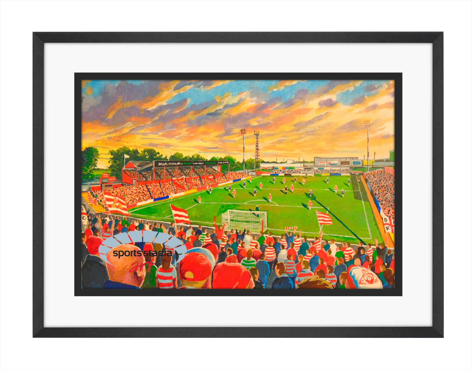 Doncaster Rovers FC Belle Vue Stadium Wall Art A4 Print