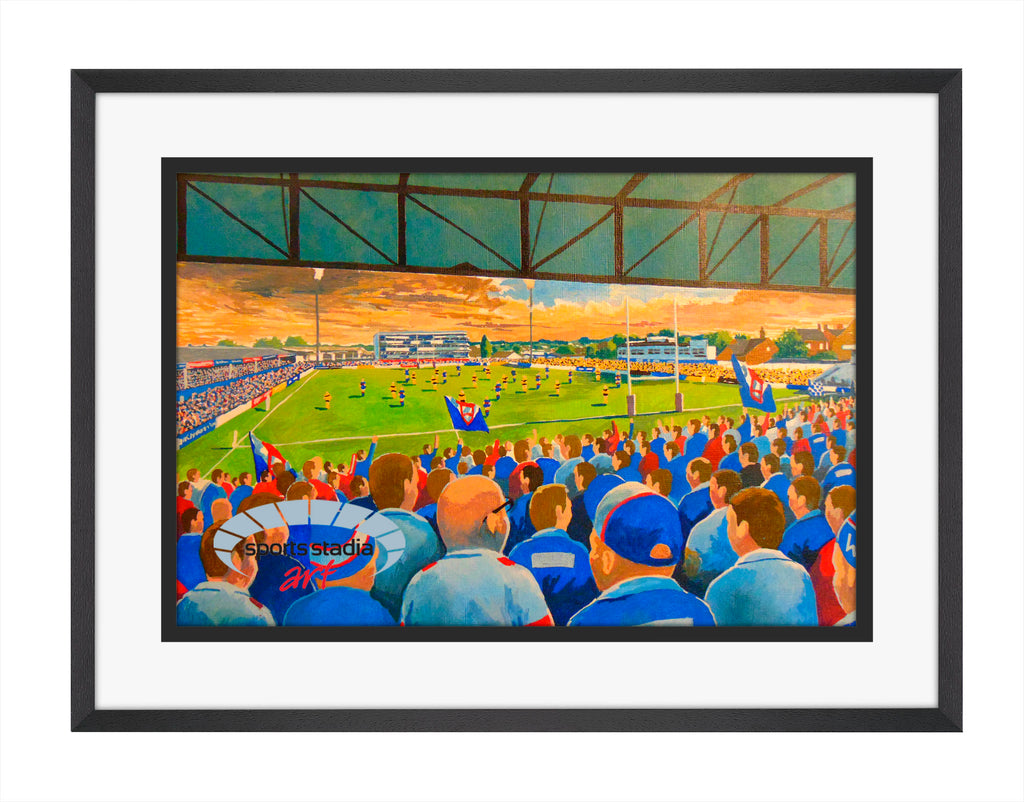 Wakefield Trinity Belle Vue Stadium Wall Art A4 Print