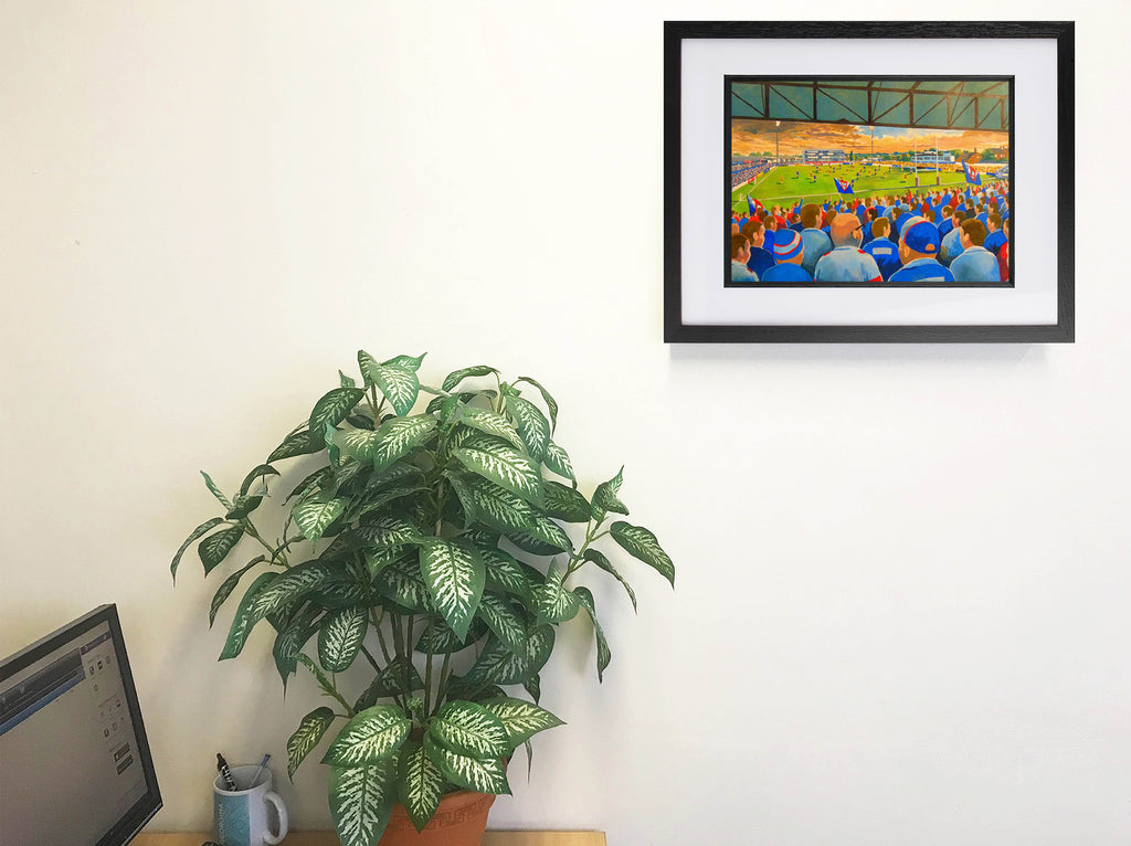 Wakefield Trinity Belle Vue Stadium Wall Art A4 Print