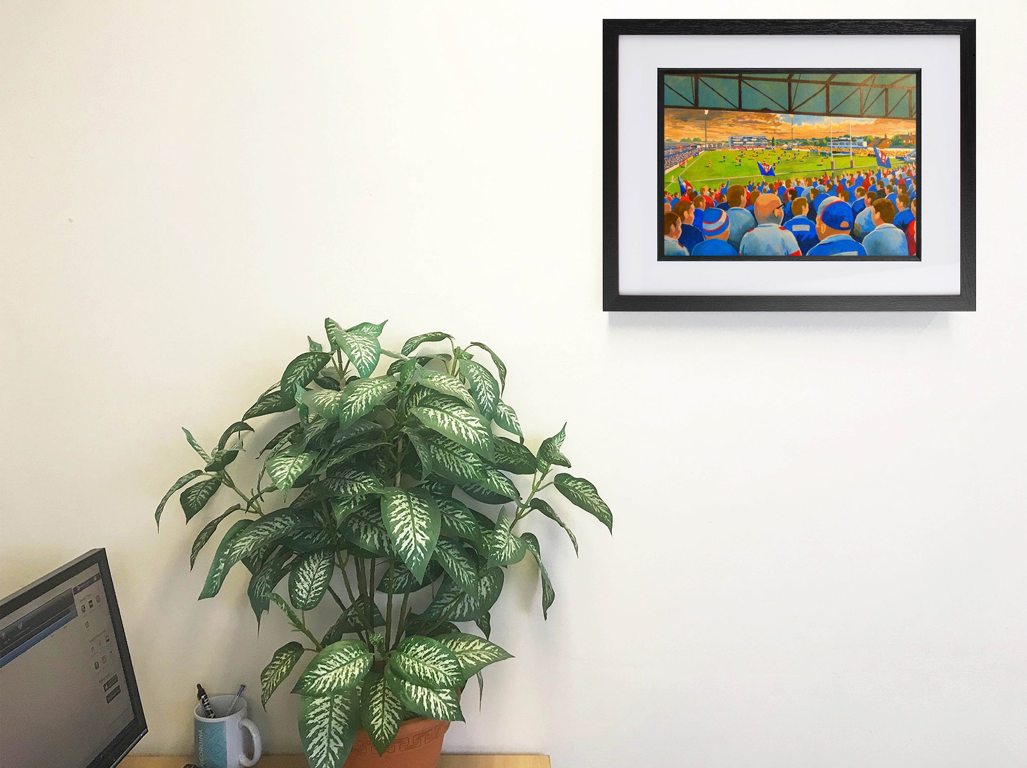 Wakefield Trinity Belle Vue Stadium Wall Art A4 Print