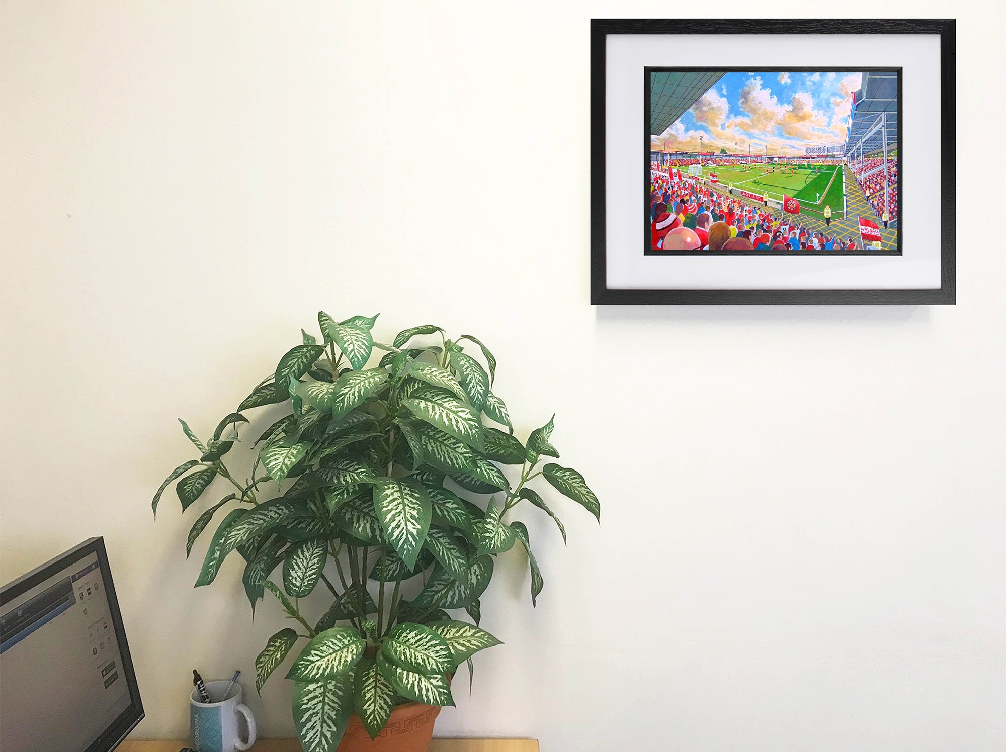Walsall FC Bescot Stadium Wall Art A4 Print