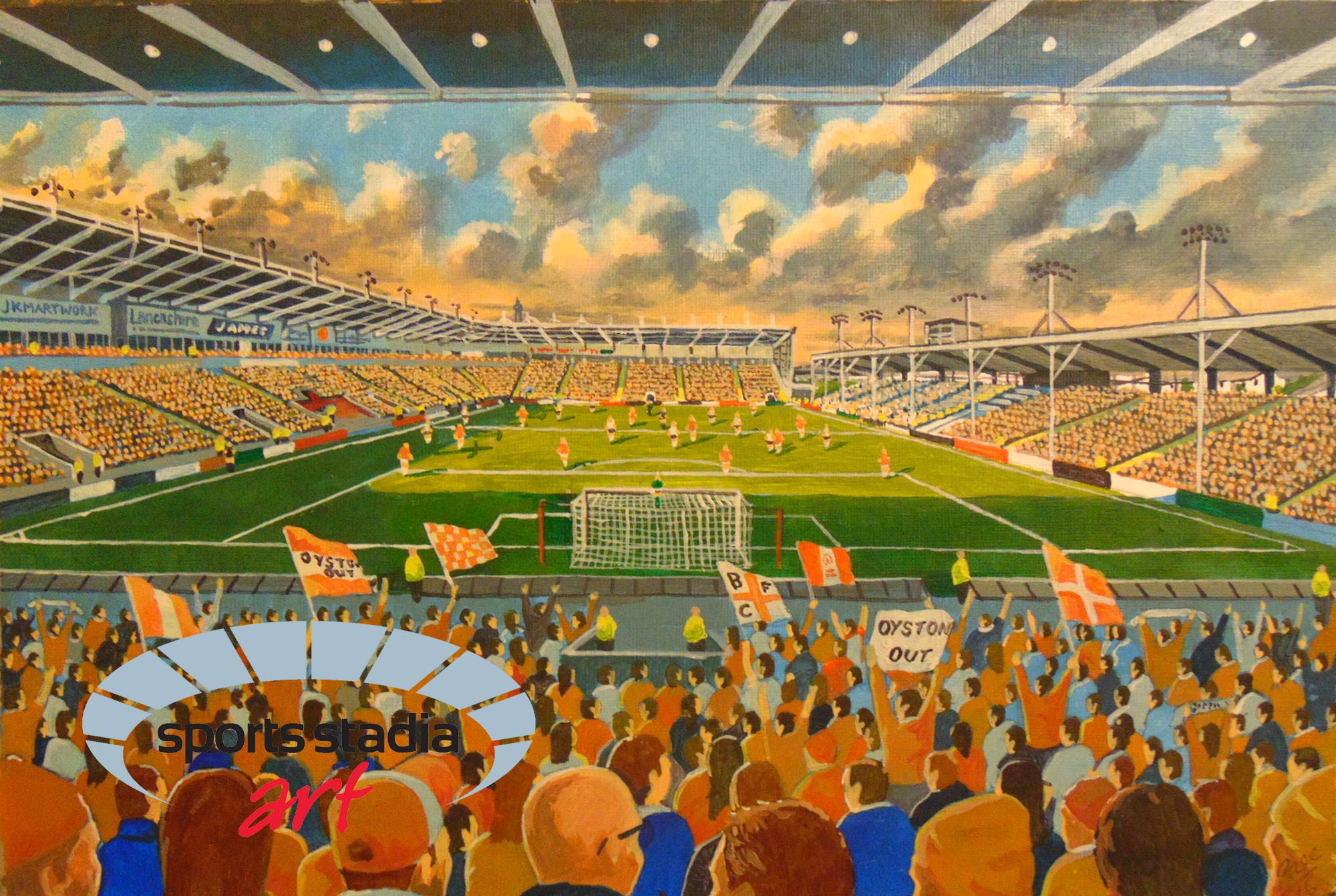 Blackpool FC Bloomfield Road Stadium Wall Art A4 Print