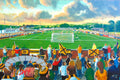 Dumbarton FC Boghead Park Stadium Wall Art A4 Print