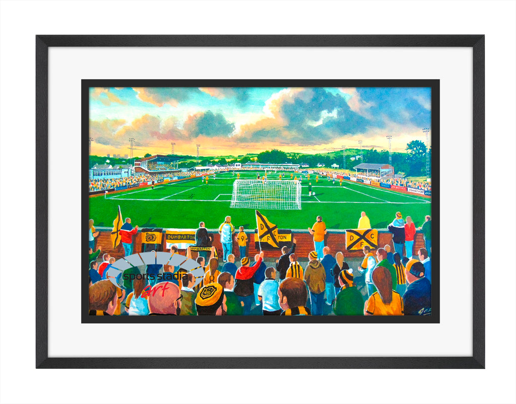 Dumbarton FC Boghead Park Stadium Wall Art A4 Print