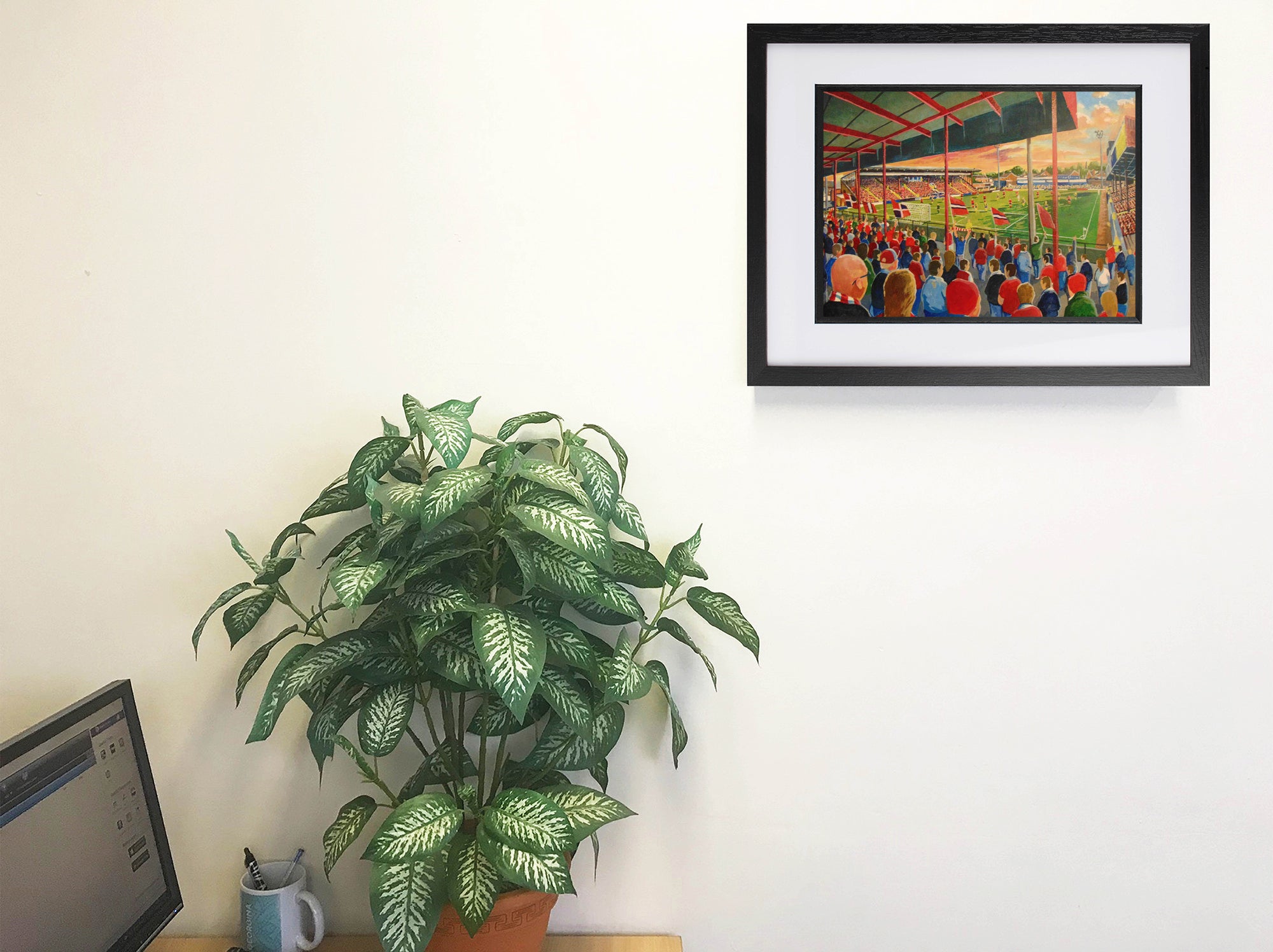 York City FC Bootham Crescent Stadium Wall Art A4 Print