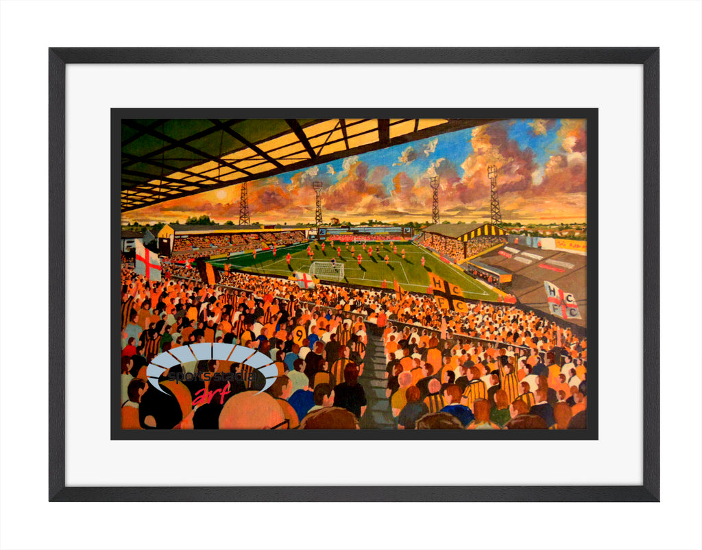 Hull City FC Boothferry Park Stadium Wall Art A4 Print