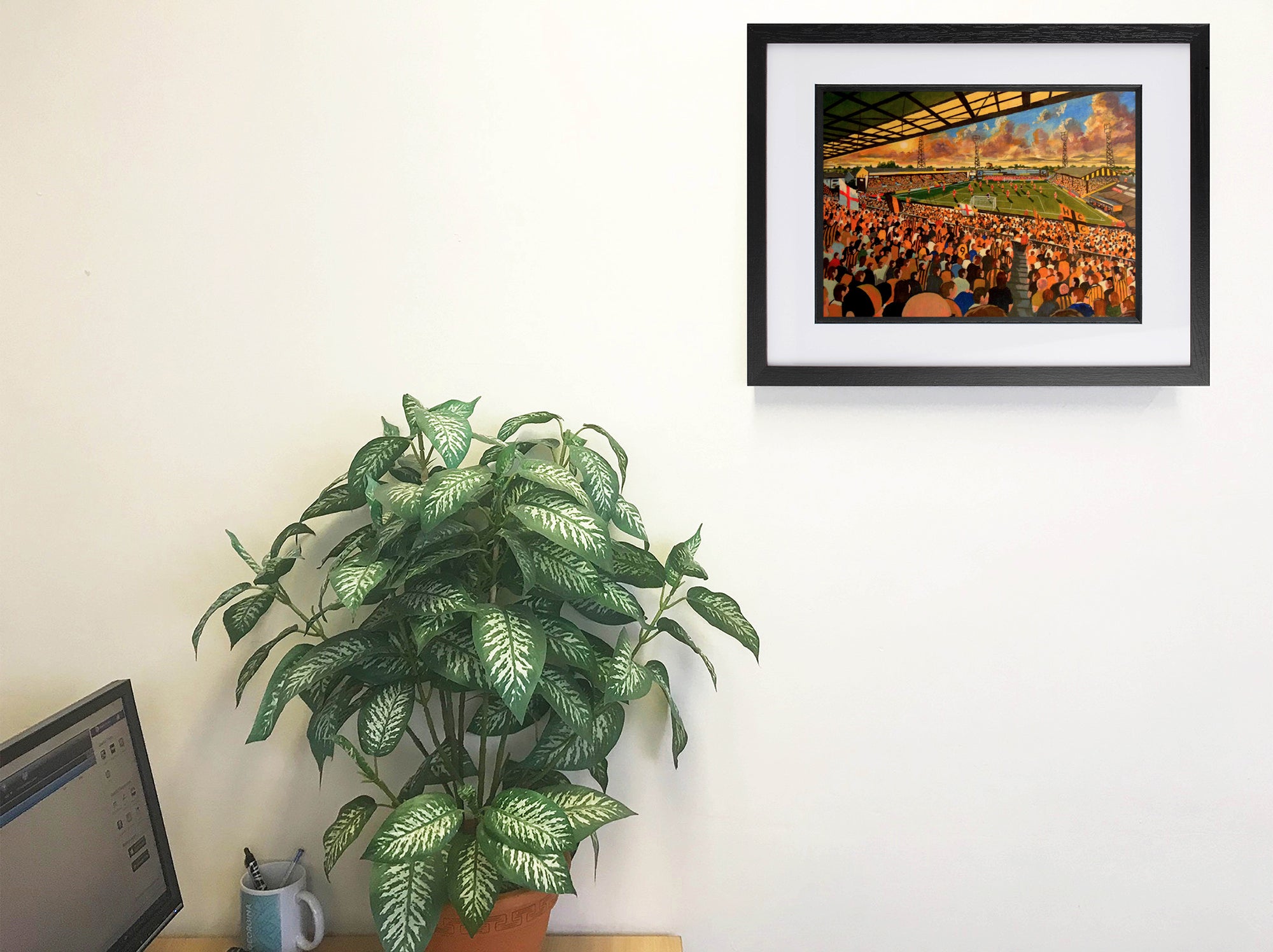 Hull City FC Boothferry Park Stadium Wall Art A4 Print