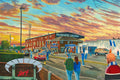 Oldham Athletic FC Boundary Park 'Going to the Match' Wall Art A4 Print