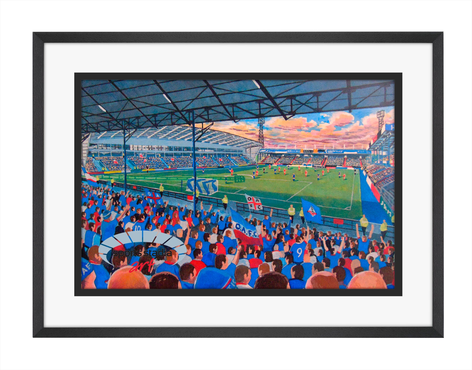 Oldham Athletic FC Boundary Park Stadium Wall Art A4 Print