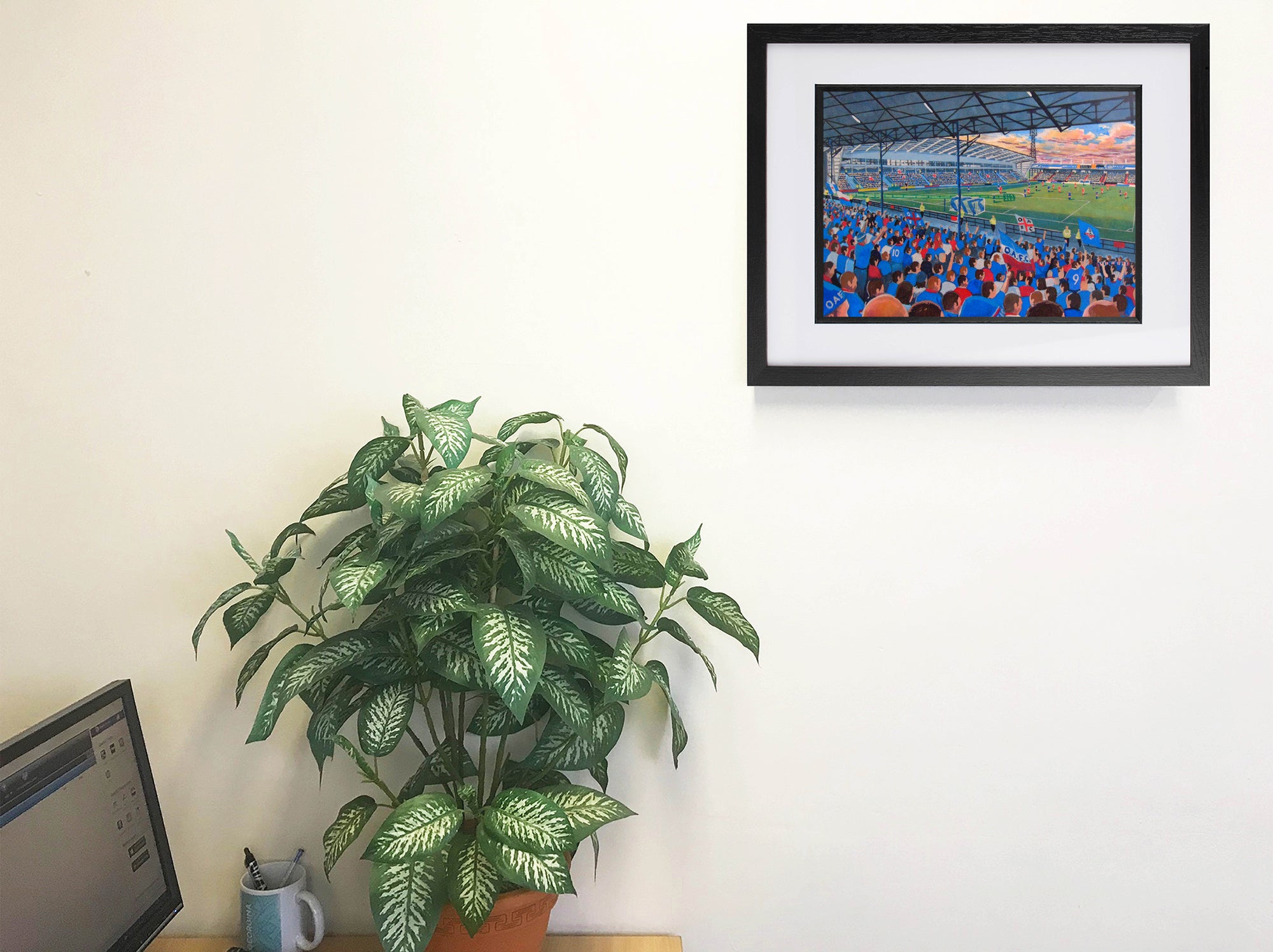 Oldham Athletic FC Boundary Park Stadium Wall Art A4 Print